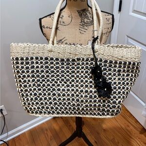 ☀️Large Wicker Beach Tote